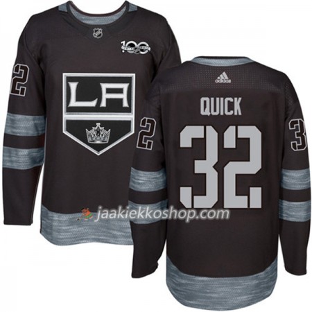 Miehille NHL Los Angeles Kings Pelipaita Jonathan Quick 32 1917-2017 100th Anniversary Adidas Musta Authentic Miehille NHL Los Angeles Kings Pelipaita Jonathan Quick 32 1917-2017 100th Anniversary Adidas Musta Authentic